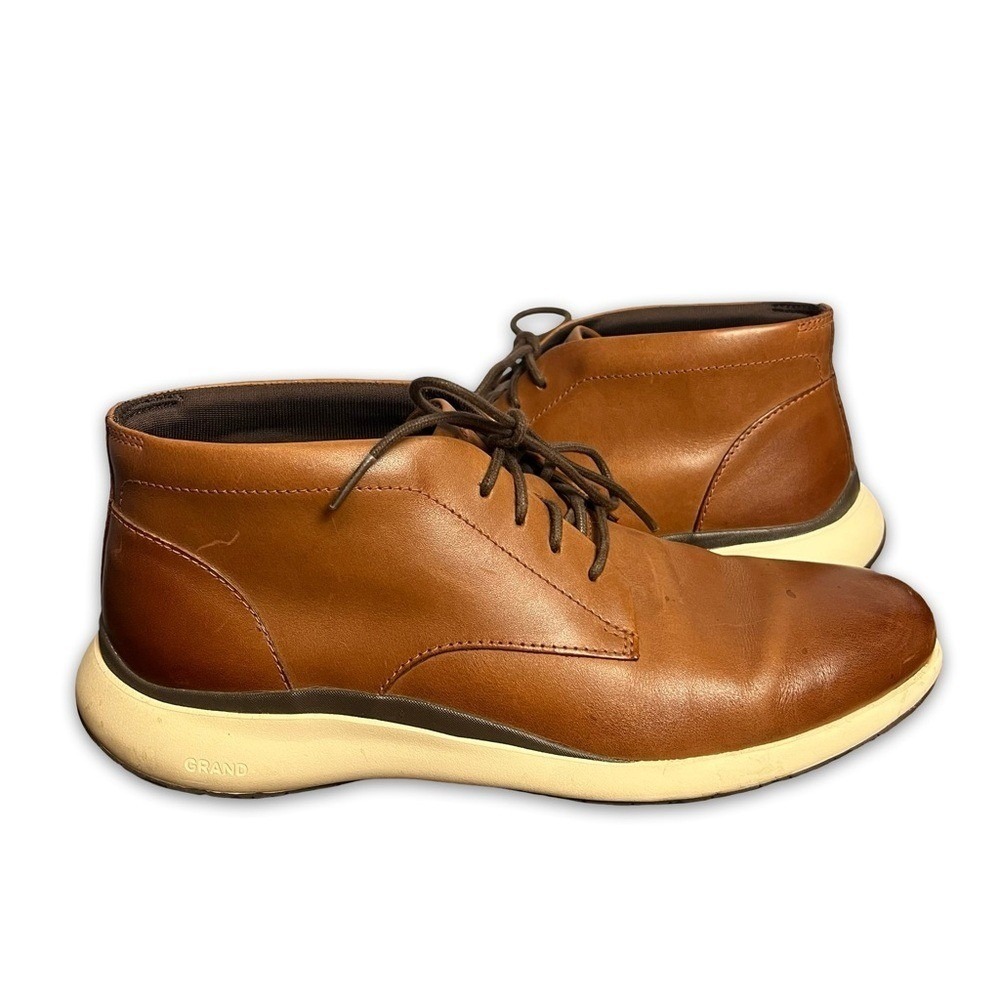Cole Haan Men's Grand+ Chukka Boot British Tan Leather Sz‎ 10